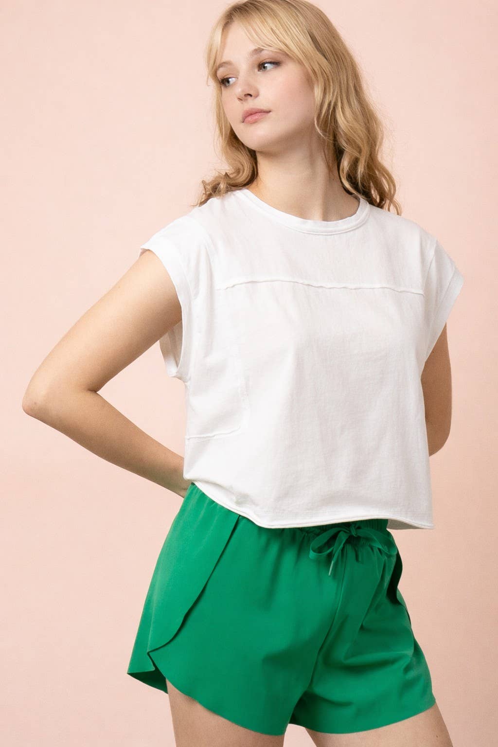 NT12173-Mineral Washed Sleeveless Casual Knit Top