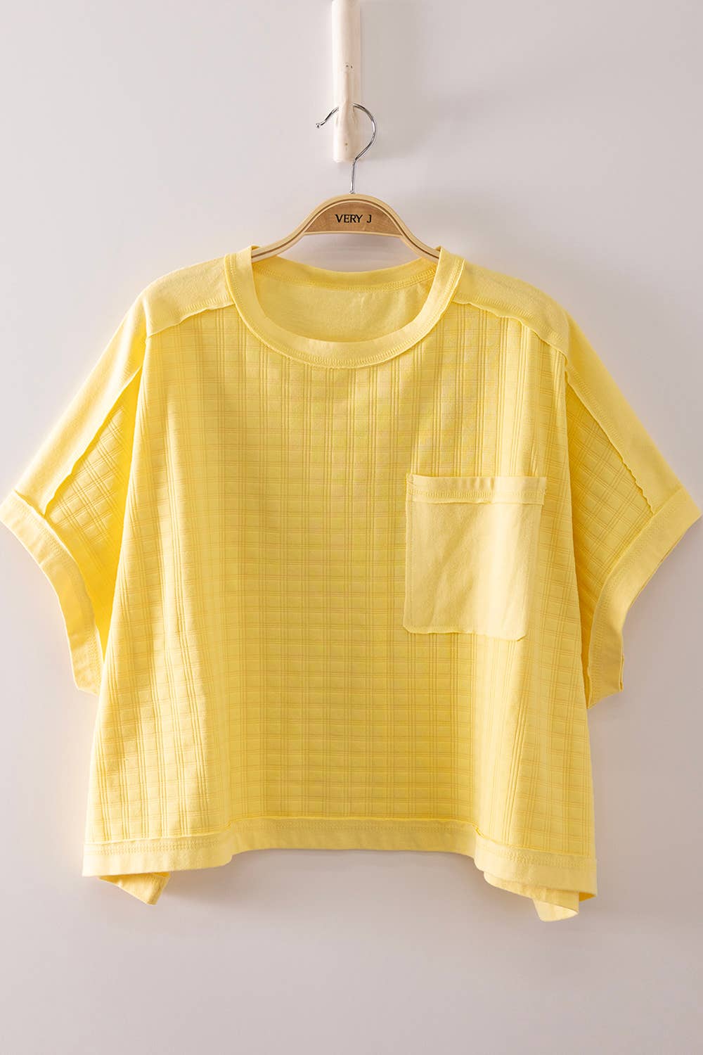 NT12626-Dolman Sleeve Textured Knit Casual Top