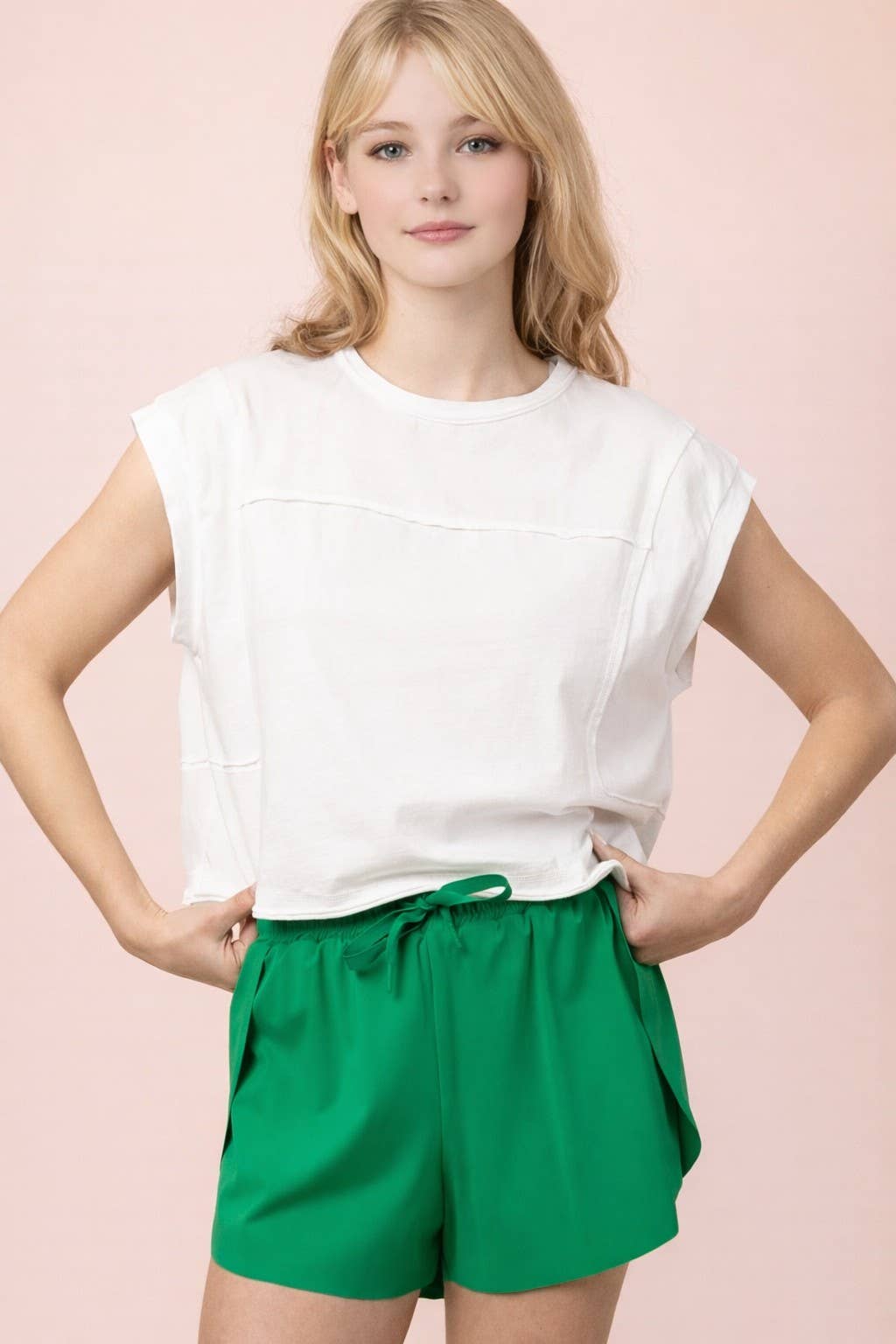 NT12173-Mineral Washed Sleeveless Casual Knit Top
