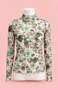 Green Floral Mesh