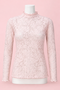 Lace Pink Mesh Top