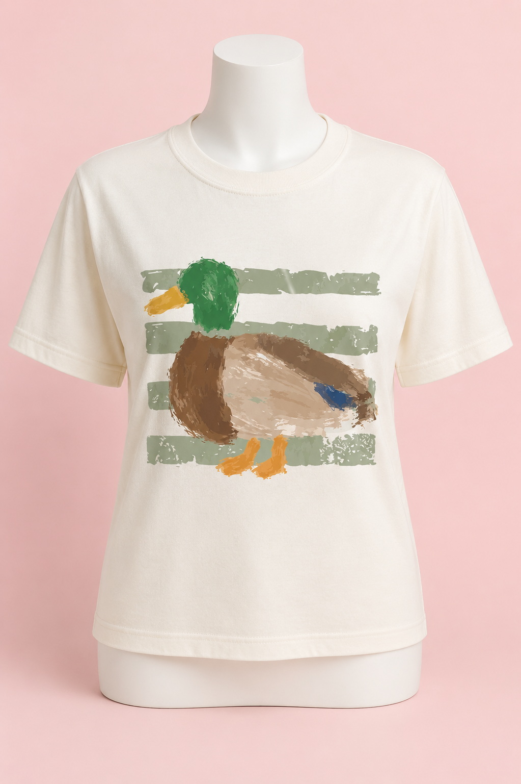 Mallard Duck Graffiti Print T-Shirt